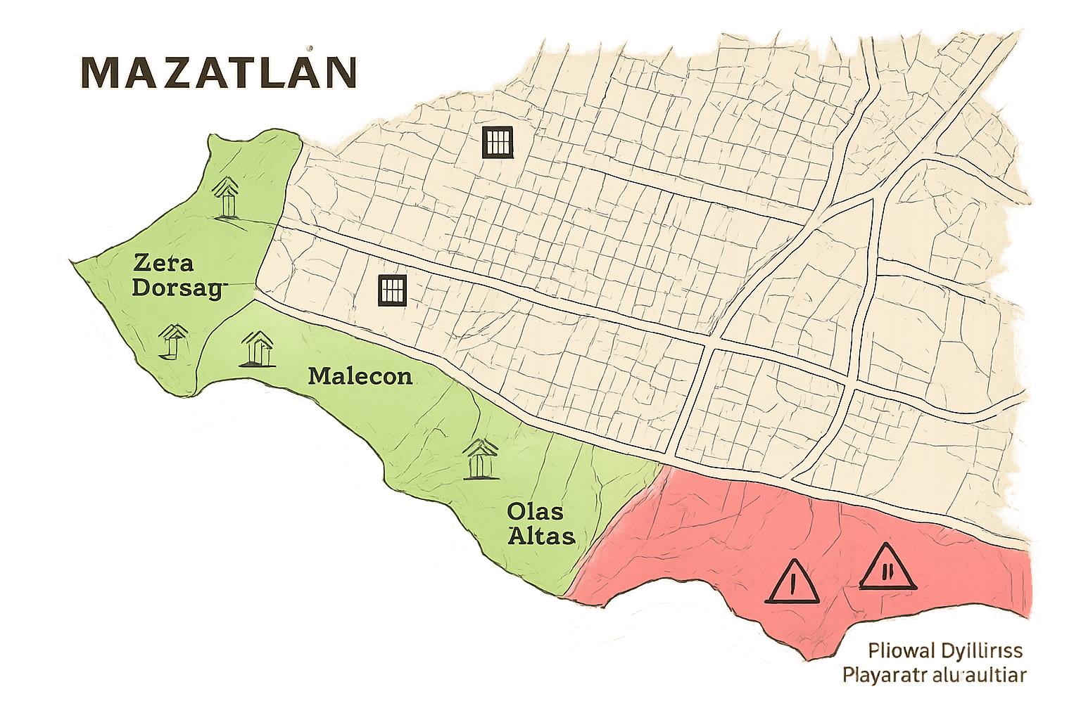 Quartier a éviter Mazatlán